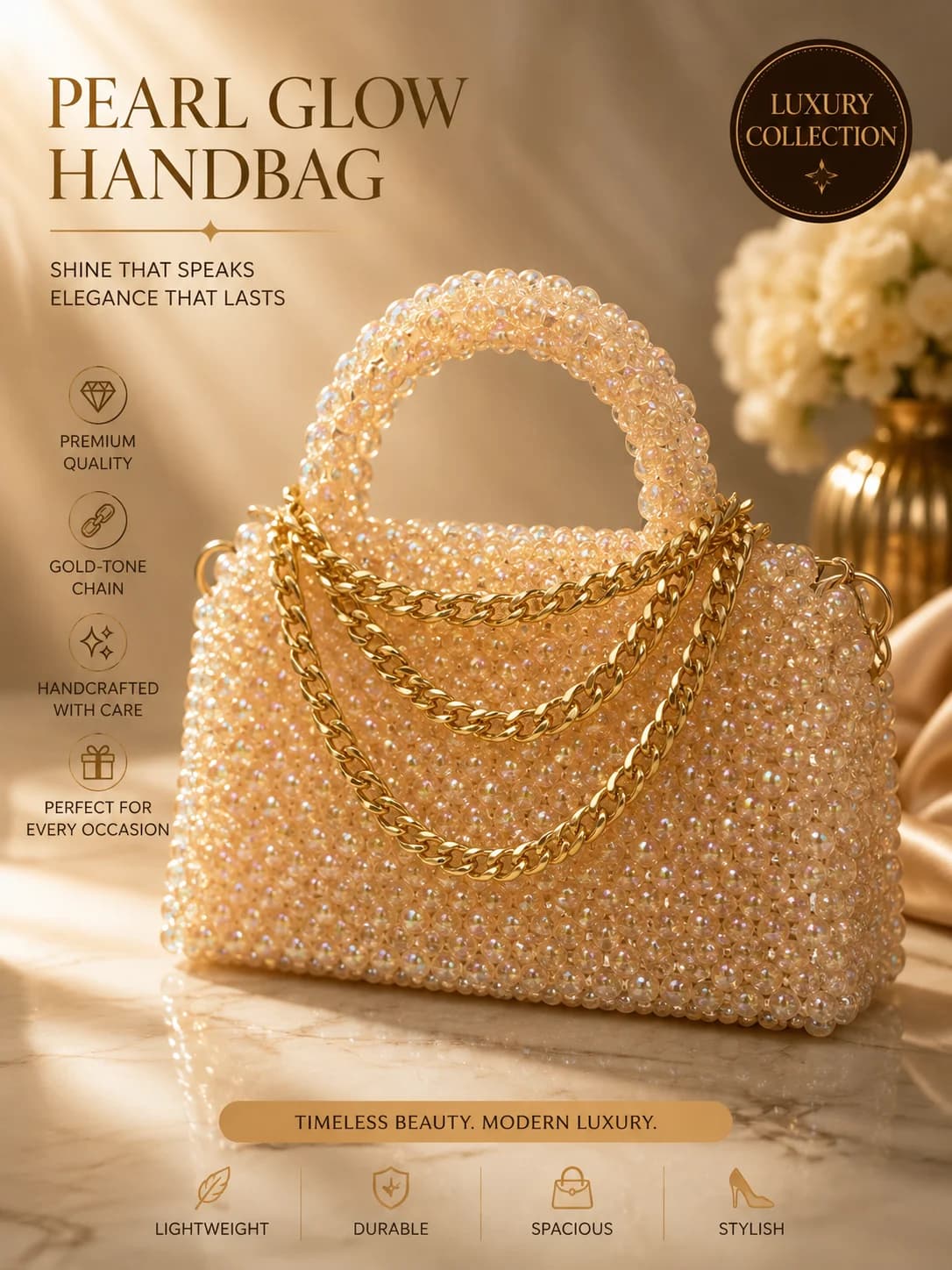 Pearl Glow Handbag